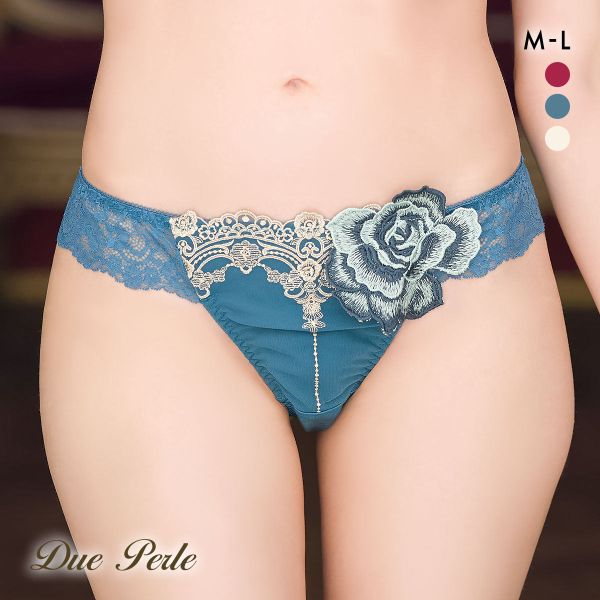 ドゥペルル ルージュ Tバックショーツ ML タンガ ソング バックレース  DuePerle