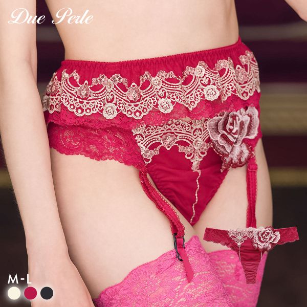 ドゥペルル ルージュ Tバックショーツ ML タンガ ソング バックレース DuePerle