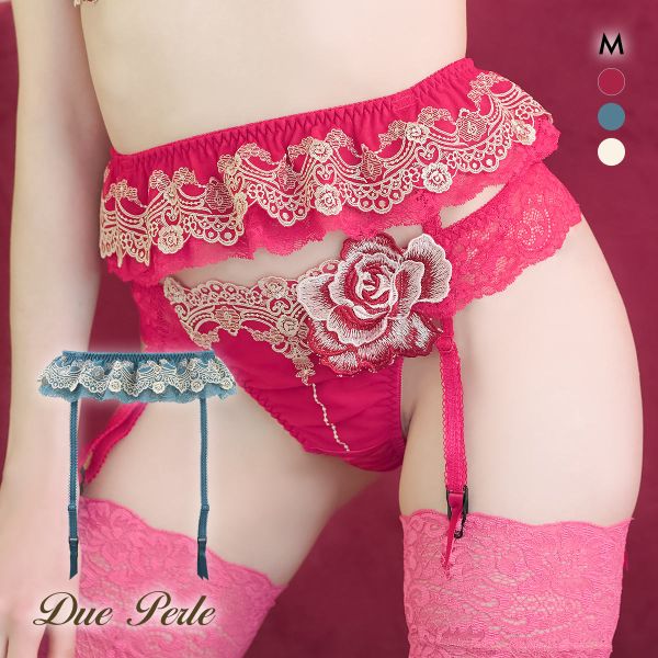 ドゥペルル ルージュ ガーターベルト ランジェリー DuePerle