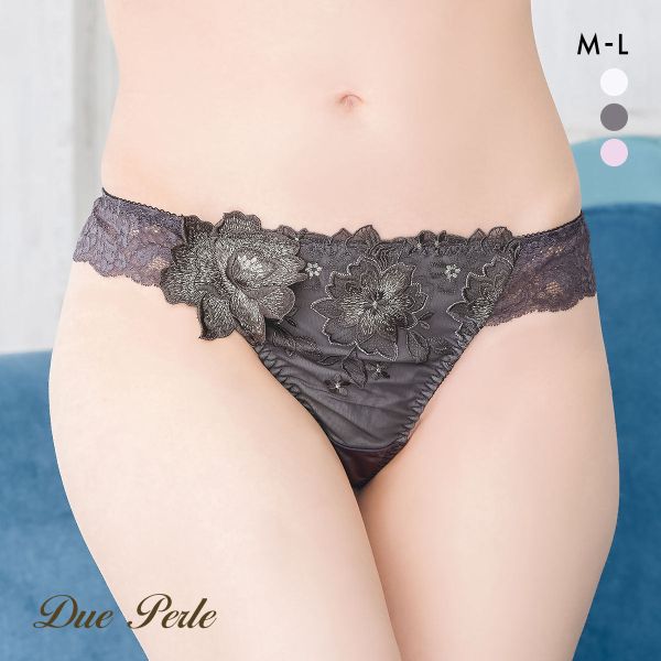 ドゥペルル クリスタル Tバックショーツ ML タンガ ソング バックレース