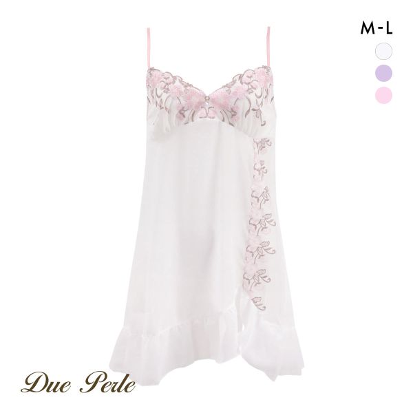 ドゥペルル 千里香 スリップ M-75 L-80 ランジェリー ロングキャミソール DuePerle