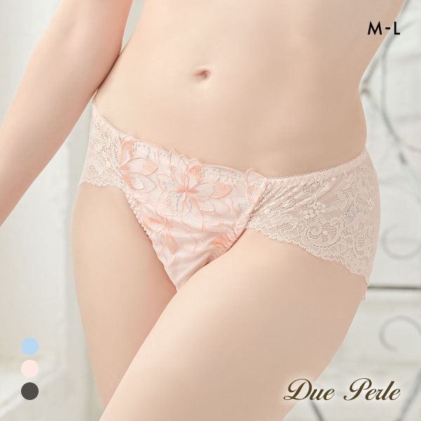 ドゥペルル フルールドゥ 総レースショーツ ML バックレース ひびきにくい