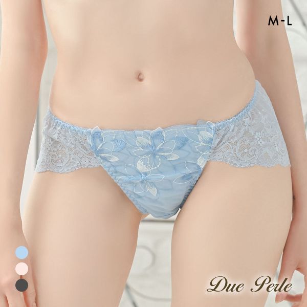 ドゥペルル フルールドゥ 総レースショーツ ML バックレース ひびきにくい