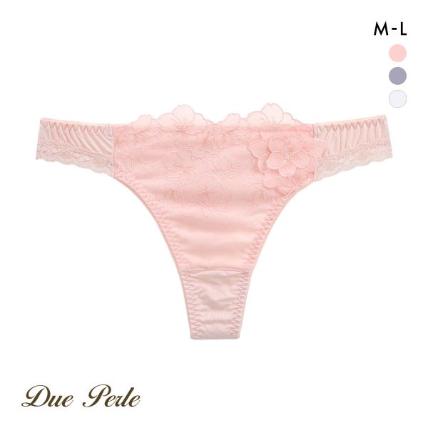 ドゥペルル スリジエフルーリス Tバックショーツ ML タンガ ソング(PI-ピンク-M)