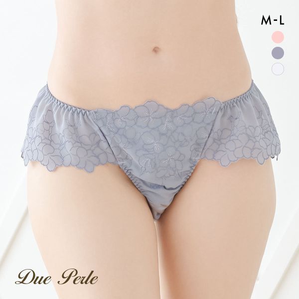 ドゥペルル スリジエフルーリス フレアレースショーツ ML バックレースショーツ 総レース DuePerle