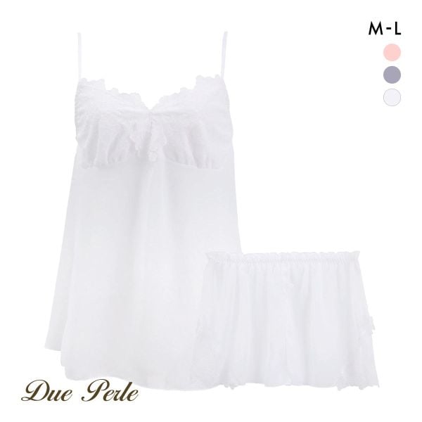 ドゥペルル スリジエフルーリス キャミソール＆タップパンツ セットアップ ランジェリー ルームウェア インナー ラウンジ DuePerle