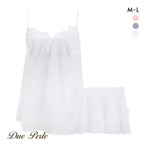 ドゥペルル スリジエフルーリス キャミソール＆タップパンツ セットアップ ランジェリー ルームウェア インナー ラウンジ DuePerle