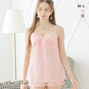 ドゥペルル スリジエフルーリス キャミソール＆タップパンツ セットアップ ランジェリー ルームウェア インナー ラウンジ DuePerle