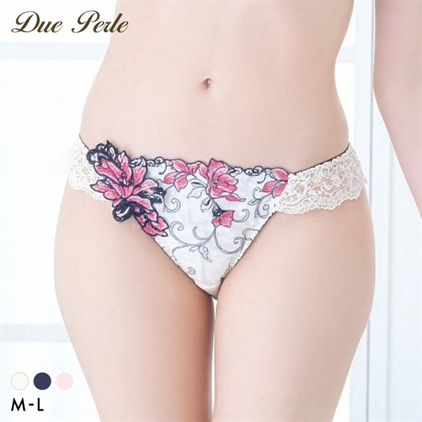 ドゥペルル リリーフロレッタ ノーマルショーツ スタンダード ML なめらか フィット ひびきにくい DuePerle