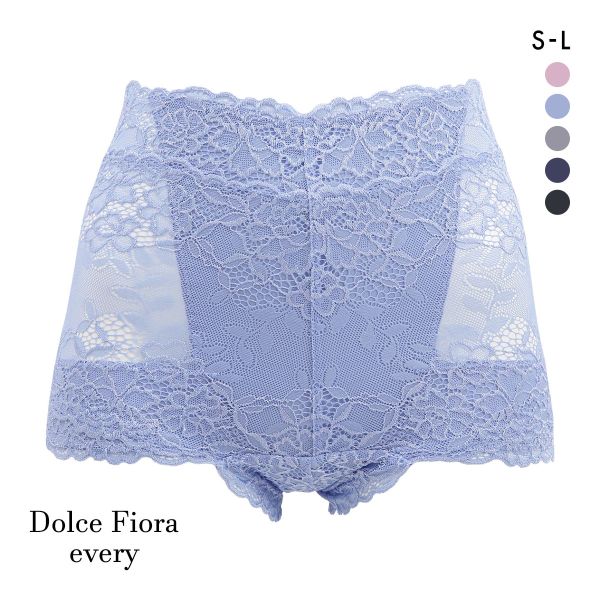 ドルチェフィオラエブリー 総レース ショートガードル S M L ショーツガードル 1枚ばき 着やせ 補正 ソフト 楽ちん Dolce Fiora every