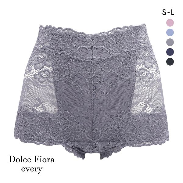 ドルチェフィオラエブリー 総レース ショートガードル S M L ショーツガードル 1枚ばき 着やせ 補正 ソフト 楽ちん Dolce Fiora every