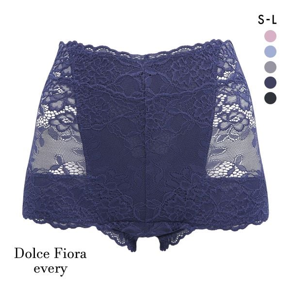 ドルチェフィオラエブリー 総レース ショートガードル S M L ショーツガードル 1枚ばき 着やせ 補正 ソフト 楽ちん Dolce Fiora every