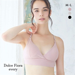 ドルチェフィオラエブリー Dolce Fiora every モダンプリンセス ハーフトップブラ M L ノンワイヤー ブラレット ブラジャー リラックス 敏感肌 単品