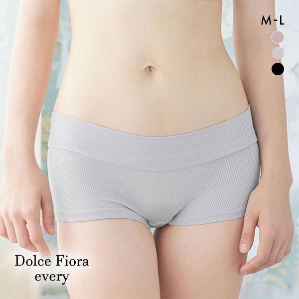 ドルチェフィオラエブリー Dolce Fiora every モダンプリンセス ヒップハングショーツ M L ボーイレングス リラックス 敏感肌 単品