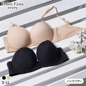 ドルチェフィオラエブリー ヘブンリーフィットシンプルブラ ノンワイヤー ブラジャー モールド S M L LL Dolce Fiora every