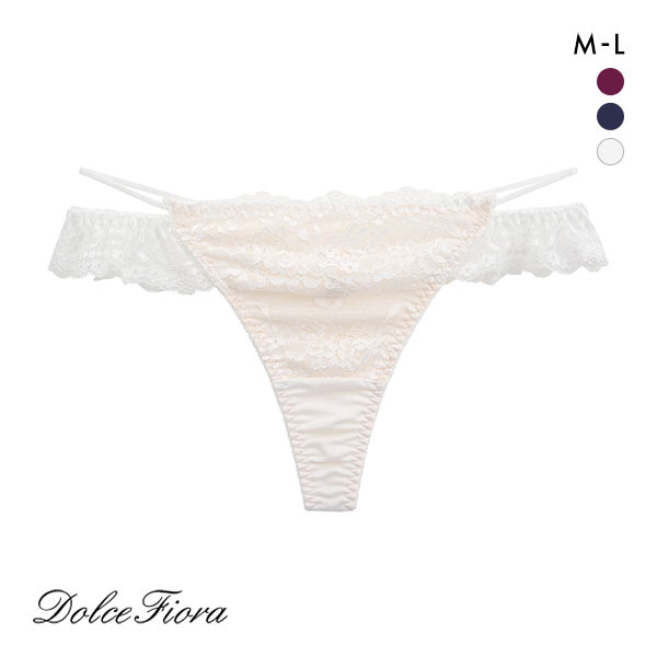 ドルチェフィオラ ボンテージ Tバックショーツ ML ストリング ひも アンテナ フリル Dolce Fiora
