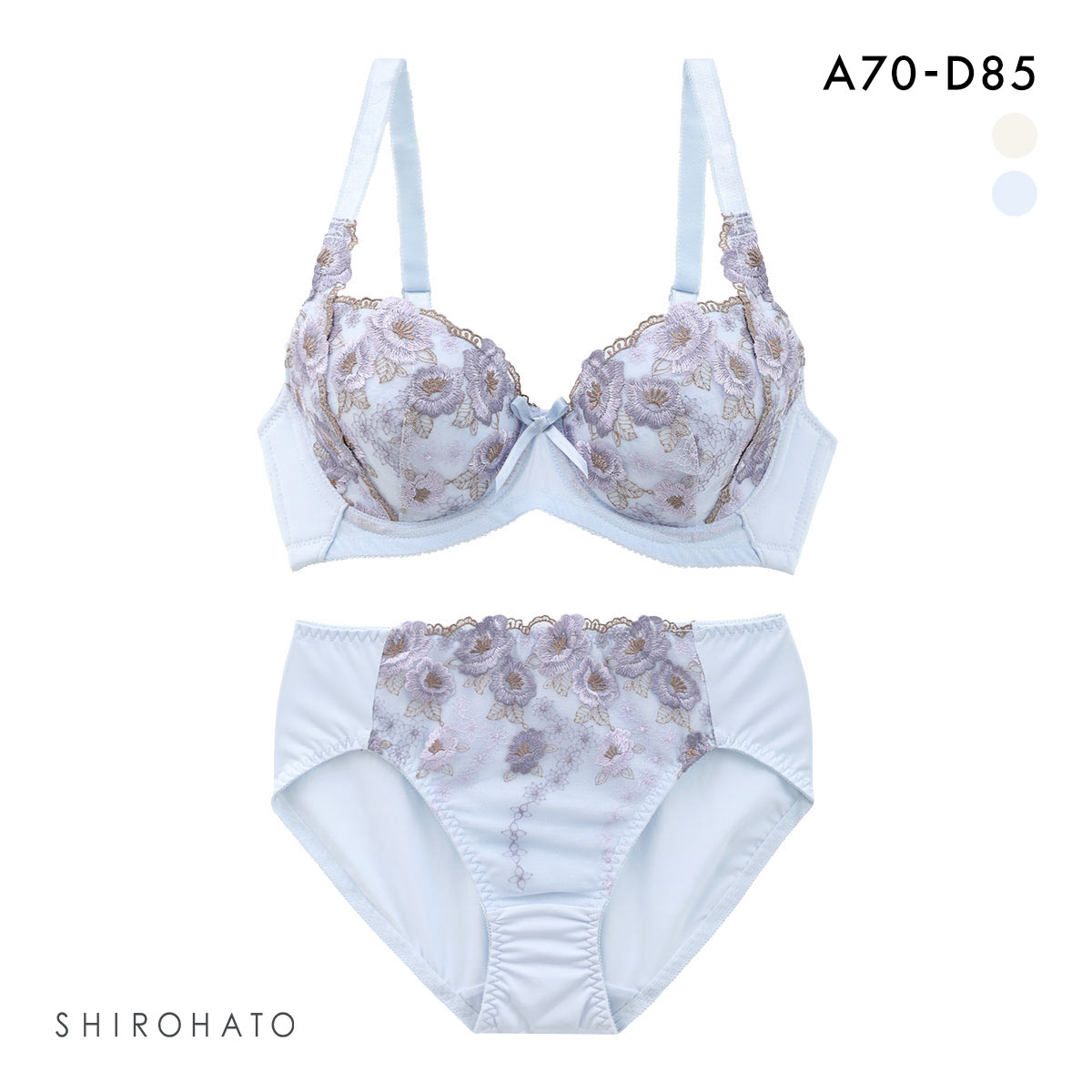 トレフル ブラジャーショーツセット ブラジャー ショーツセット ドレッシーラインフラワー 育乳脇高