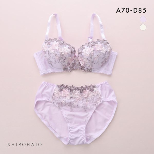 段差すっきり体験 ブラジャー ショーツ セット ABCD 脇高 脇肉 アンダー大きいサイズ