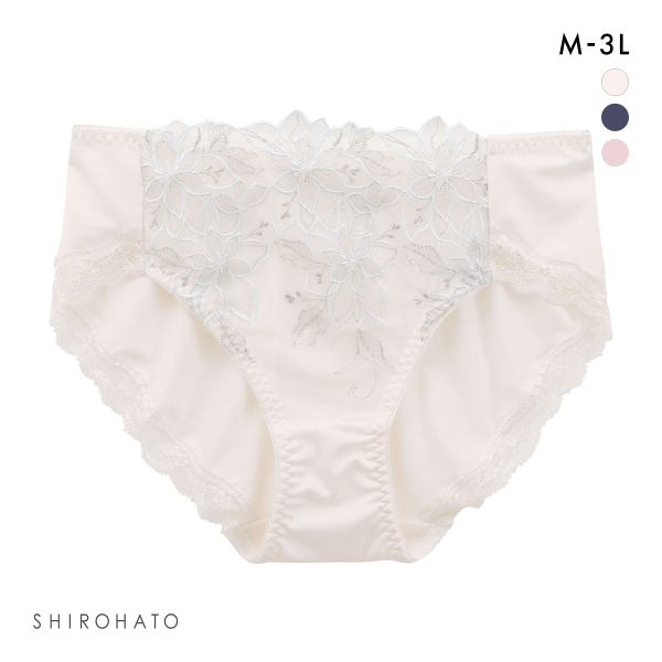 キレイ工房 美背中シルエットブラ ペアショーツ ノーマル ショーツ 花柄刺繍