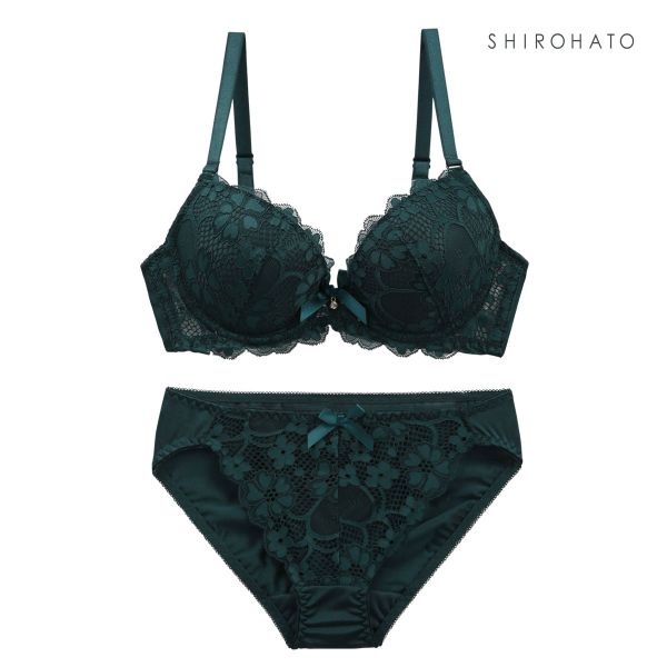 フェミニンレース ブラジャー ショーツ セット ABCDE 総レース