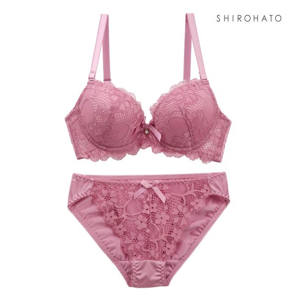 フェミニンレース ブラジャー ショーツ セット ABCDE 総レース