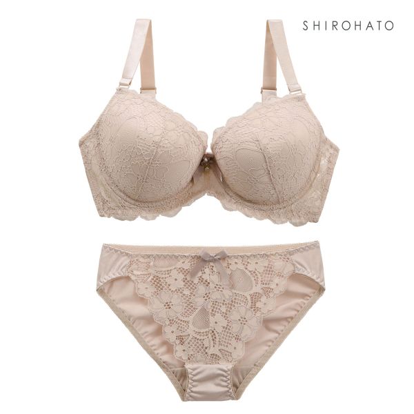 ソニアクラブ SONIA CLUB フラワーレース ブラジャー ショーツ セット EFG  総レース アンダー大きいサイズ