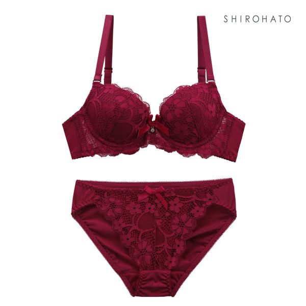 フェミニンレース ブラジャー ショーツ セット AAA･AA･A 小さいサイズ プチ胸サイズ 総レース