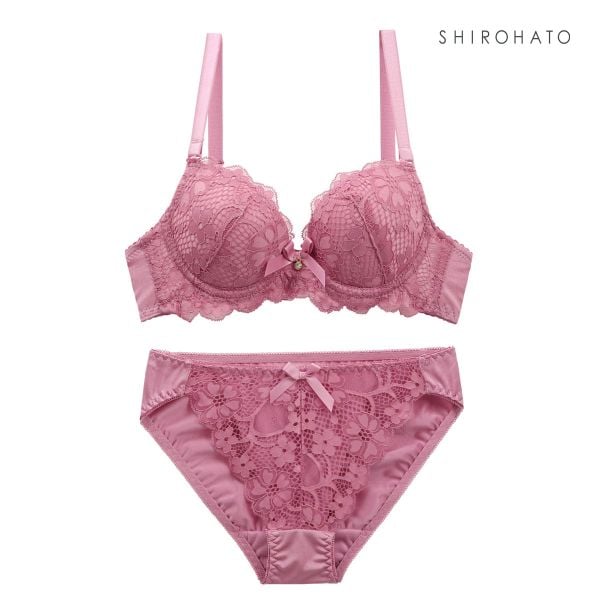 フェミニンレース ブラジャー ショーツ セット AAA･AA･A 小さいサイズ プチ胸サイズ 総レース