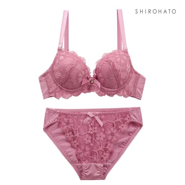 フェミニンレース ブラジャー ショーツ セット AAA･AA･A 小さいサイズ プチ胸サイズ 総レース