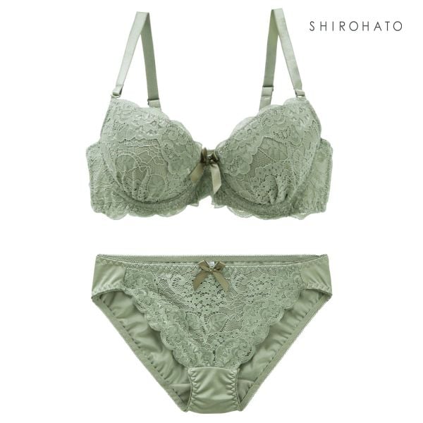 ソニアブラック SONIA black 花柄スカラップレース リボン ブラジャー ショーツ セット ABC 小さいサイズ