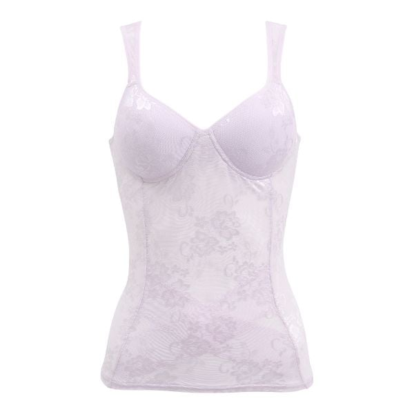 ブライトマッチ ボディシェイパー カップ付き ブラトップ 下腹おさえ 補正下着 涼しい ジャガード