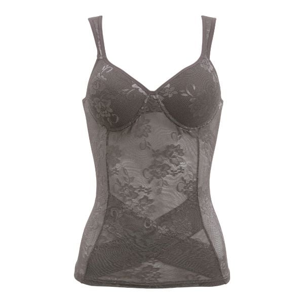 ブライトマッチ ボディシェイパー カップ付き ブラトップ 下腹おさえ 補正下着 涼しい ジャガード