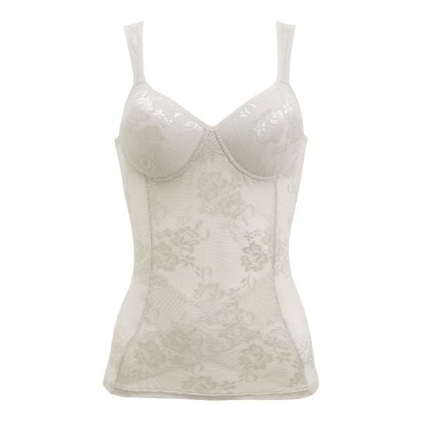 ブライトマッチ ボディシェイパー カップ付き ブラトップ 下腹おさえ 補正下着 涼しい ジャガード