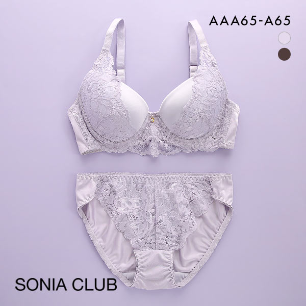 ソニアクラブ SONIA CLUB センシュアルレース ブラジャー ショーツ セット AAA･AA･A 小さいサイズ プチ胸