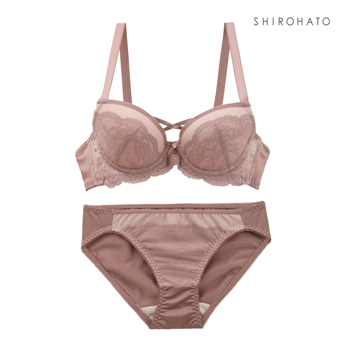 ソニアクラブ SONIA CLUB ヴェーラ チュールヴェール ブラジャー ショーツ セット AAA･AA･A 小さいサイズ プチ胸(PBR-ピンクブラウン-AAA65-M)