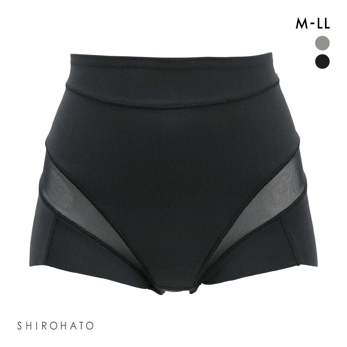 瞬間細見えパンツ ショートガードル 骨盤サポート ショーツガードル 細見え 補正下着 ヒップアップ お腹押さえ(BK-ブラック-M)