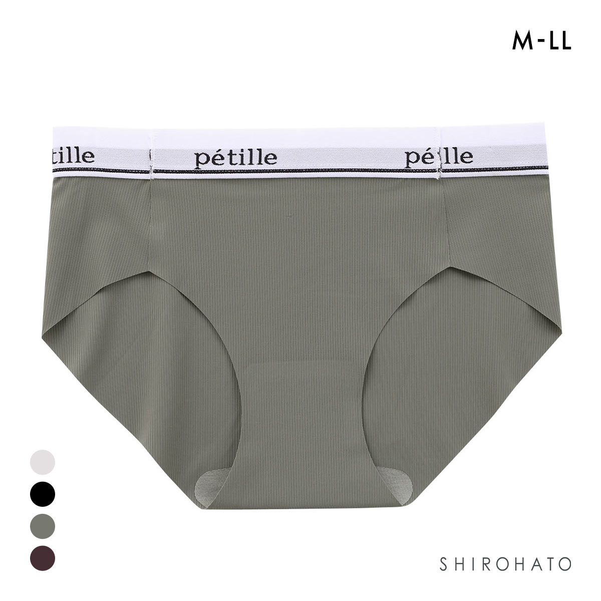 ポフ ロゴテープ スポーティブラ ペアノーマルショーツ M L LL スタンダード ひびきにくい なめらか(CGY-チャコールグレー-M)