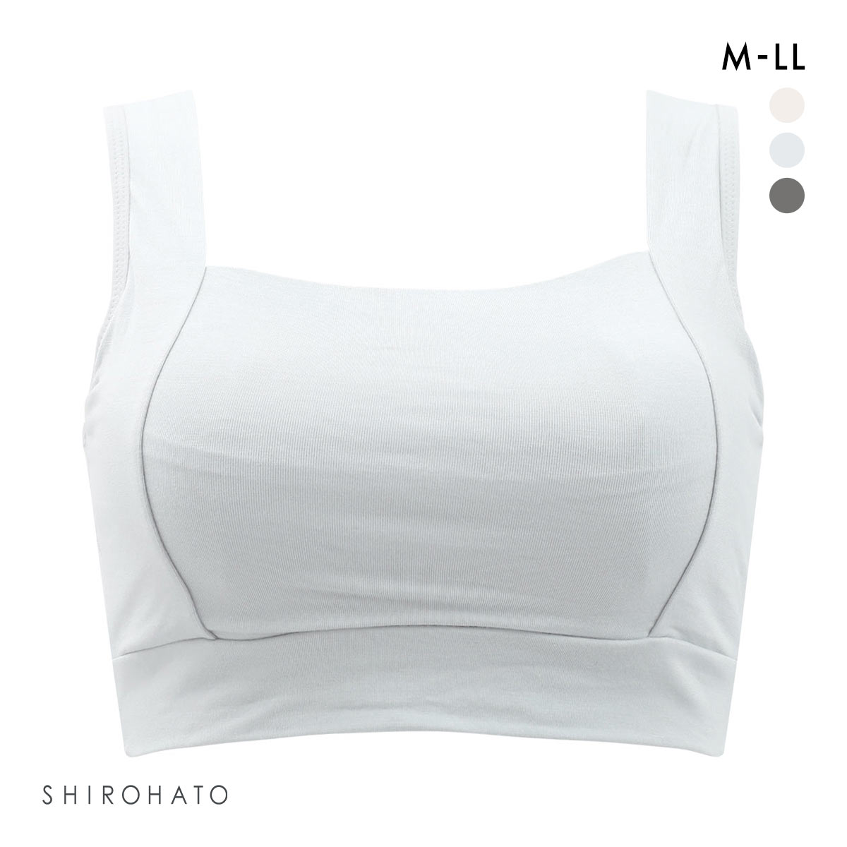 ねるねん おやすみブラ ナイトブラ シルク混 リラックス 横流れしない ブラジャー ノンワイヤー ハーフトップ 単品(LBU-薄ブルー-M)