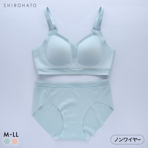 ポフ シアーチュール シームレス ノンワイヤーブラセット M L LL ふわもち Pofu ひびきにくい 脇高 快適 ナイトブラ 大きいサイズ