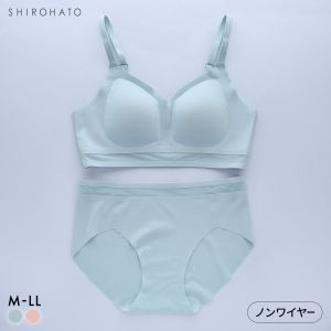 ポフ シアーチュール シームレス ノンワイヤーブラセット M L LL ふわもち Pofu ひびきにくい 脇高 快適 ナイトブラ 大きいサイズ