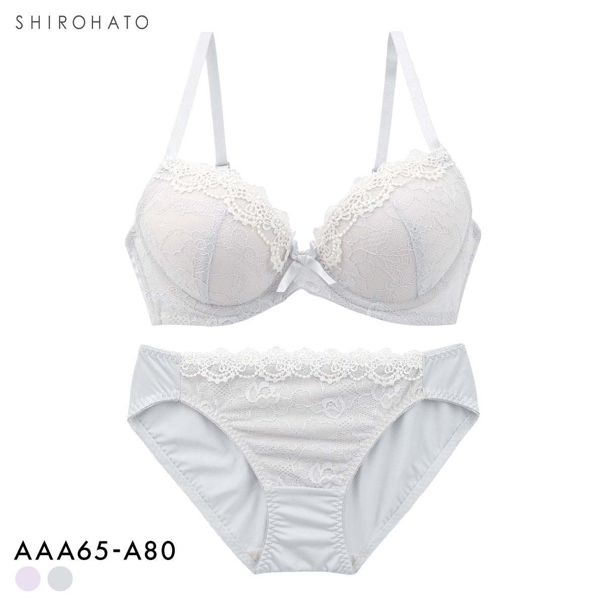 ソニアブラック ケミカルシアーレース ブラセット AAA AA A 小さいサイズ シンデレラサイズ 小胸 プチ胸 盛り胸 Wパッド 谷間 SONIA BLACK(GY-グレー-AAA65-M)