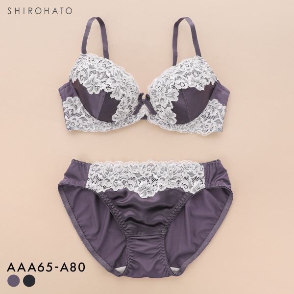 ソニアブラック シルキーサテン ブラセット AAA AA A 小さいサイズ シンデレラサイズ 小胸 SONIA BLACK ブラジャー ショーツ セット