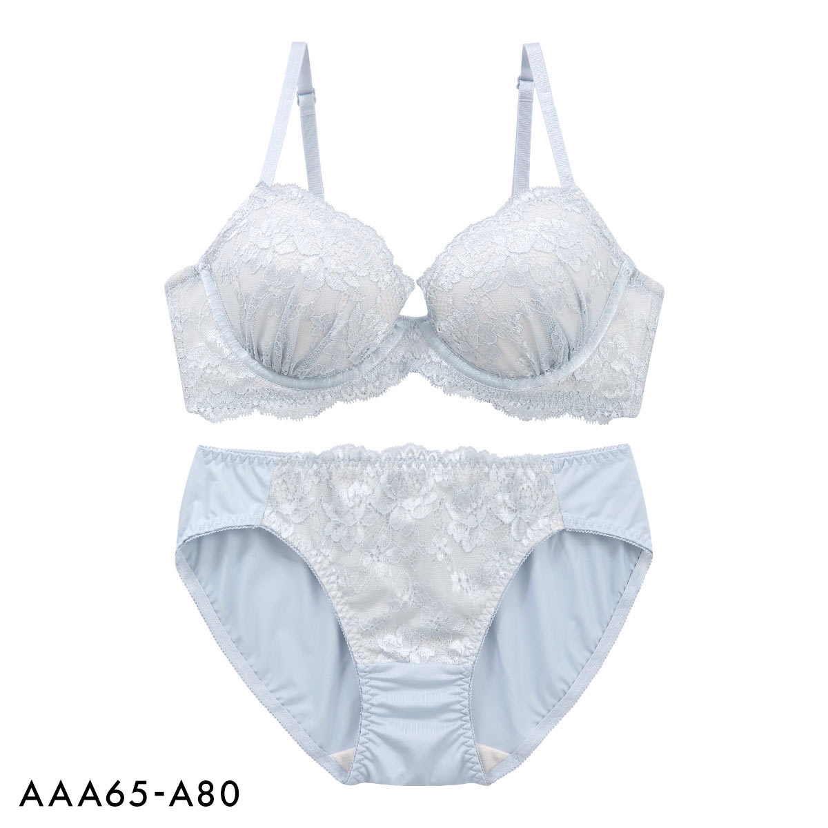 ソニアブラック アデル ブラセット AAA AA A 小さいサイズ シンデレラサイズ 小胸 ブラジャー ショーツ セット SONIA BLACK(BU-ブルー-AAA65-M)