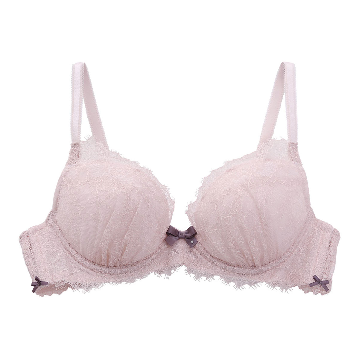 ナルエー NARUE blancty ランジェリー エアリー アイラッシュ ブラジャー 総レース BC 単品 20SS(PI-ピンク-B65)