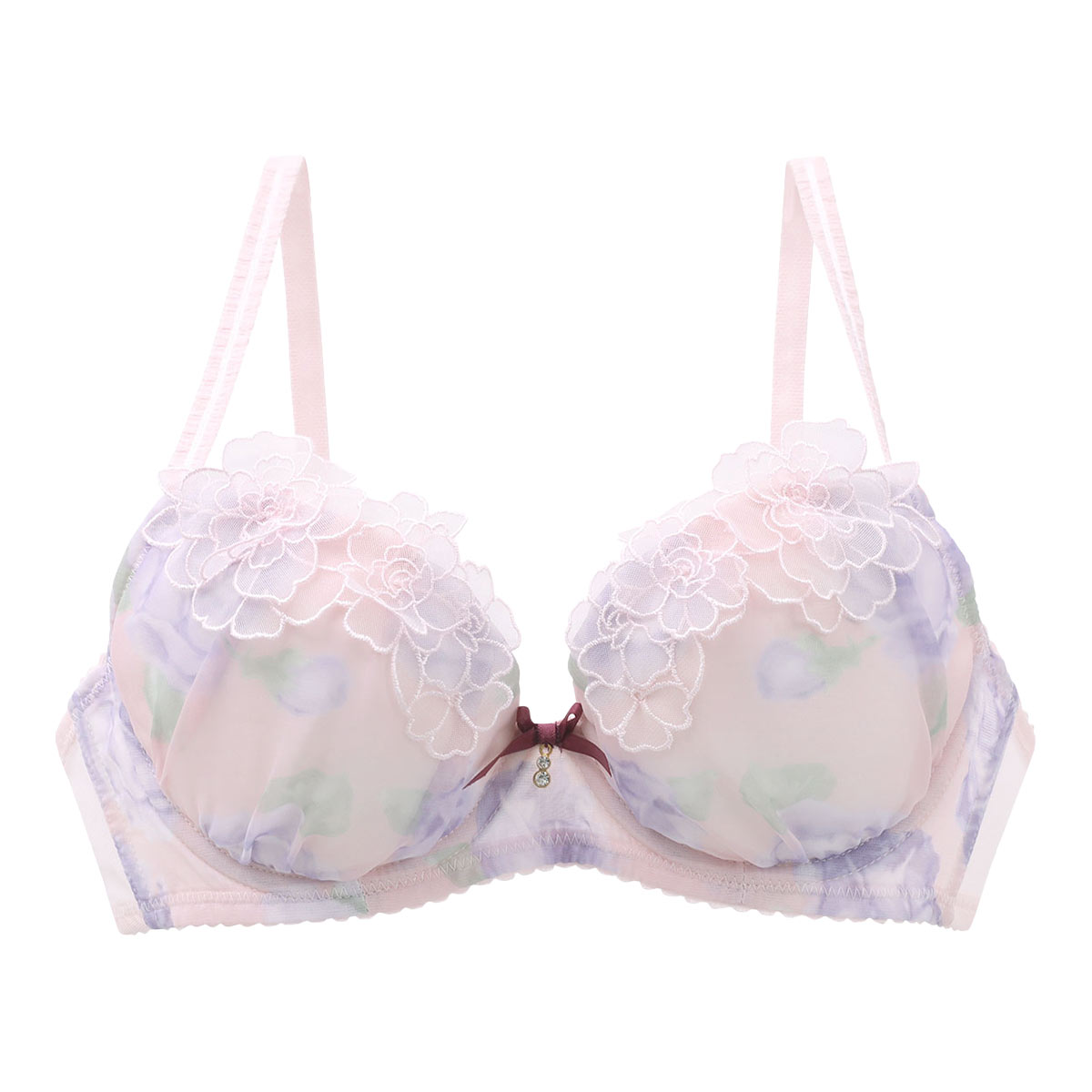 ナルエー NARUE ランジェリー グラン ローズ シリーズ ブラジャー BC 単品(PI-ピンク-B65)