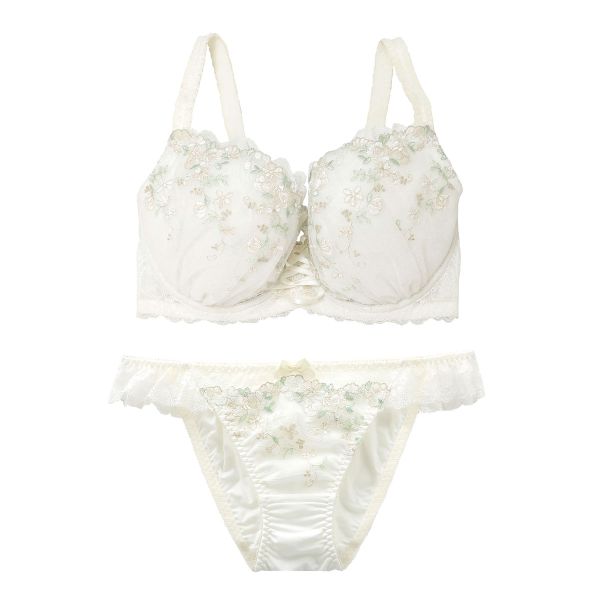 ナルエー NARUE ランジェリー フルール ブラジャー ショーツ セット GHI 大きいサイズ