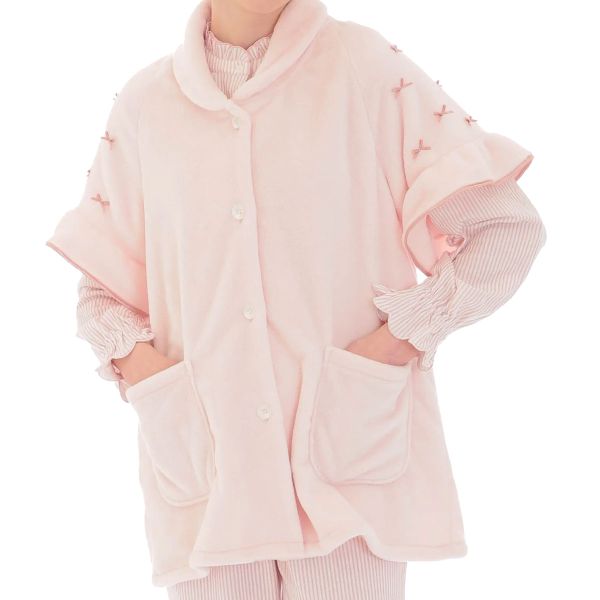 ナルエー NARUE パジャマ ソフティスノーリボンリボンガウン ルームウェア 半袖