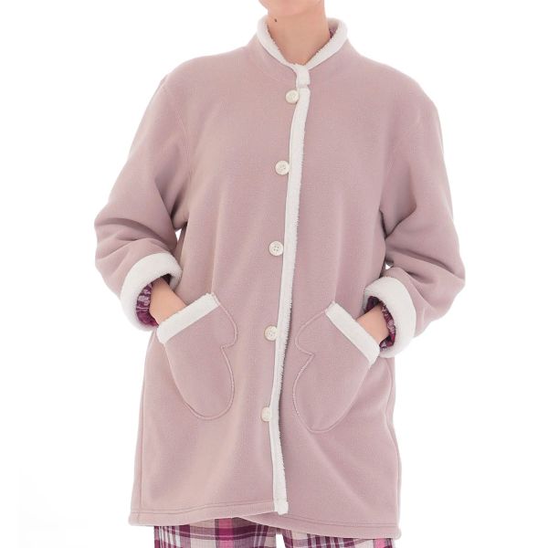 ナルエー NARUE パジャマ フリースボアガウン ルームウェア 裏起毛