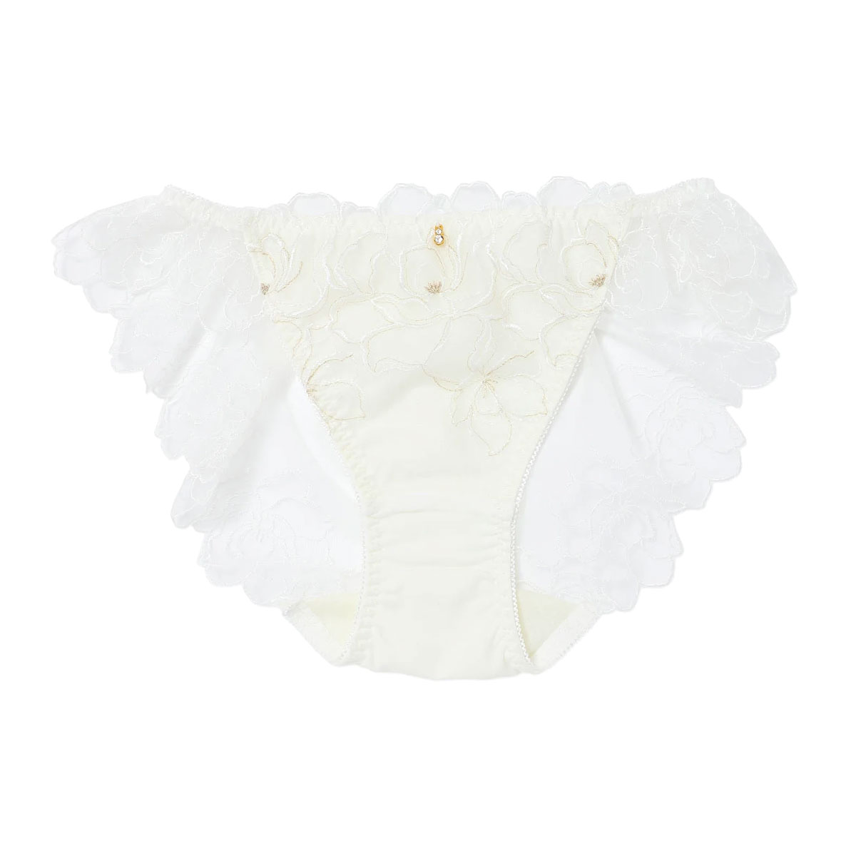 ナルエー NARUE ランジェリー パフューム ショーツ 総レース バックレース 単品(WH-ホワイト-M)