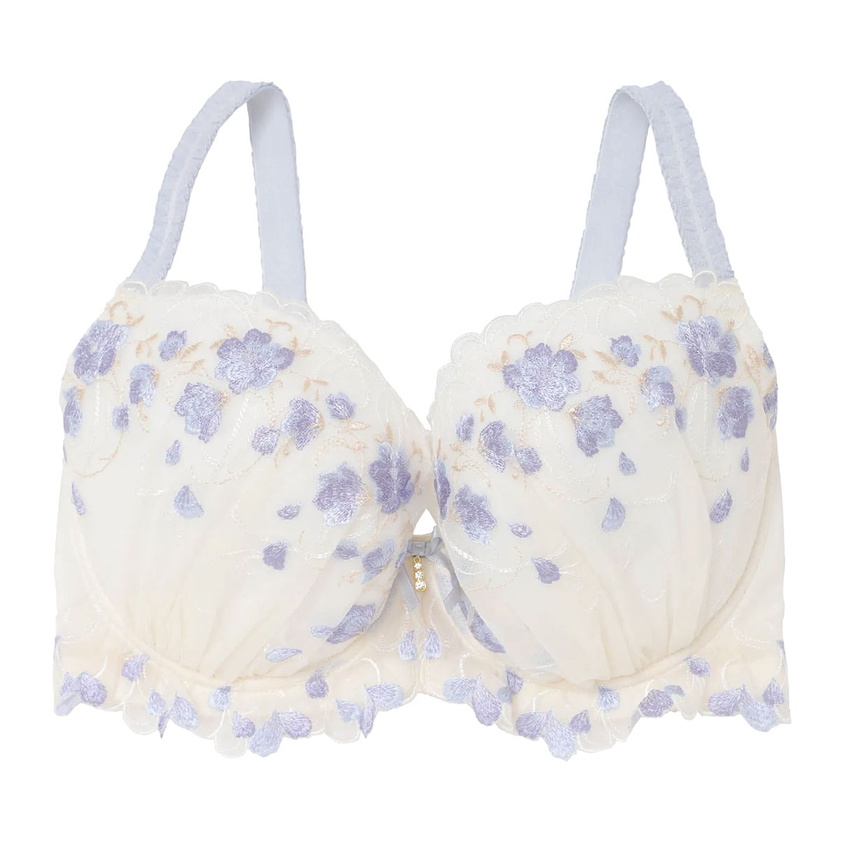 ナルエー NARUE ランジェリー シェリル ブラジャー GHI 大きいサイズ グラマーサイズ 単品(BU-ブルー-G65)